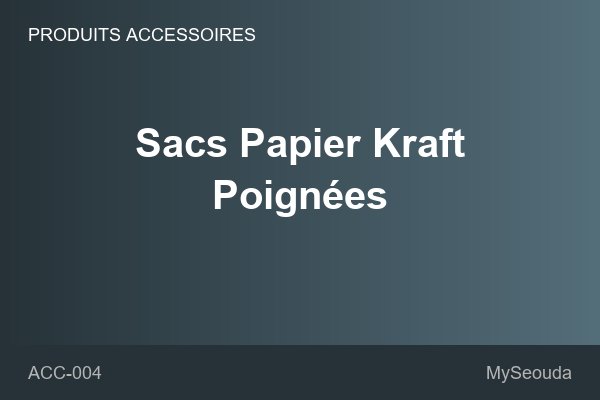 Sacs Papier Kraft Poignées