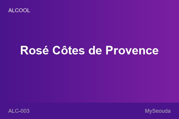 Rosé Côtes de Provence