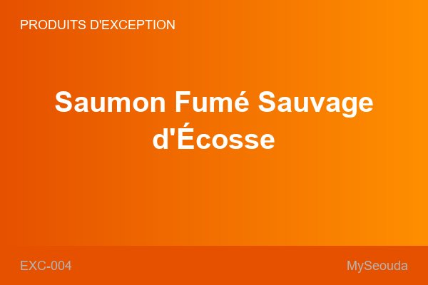 Saumon Fumé Sauvage d'Écosse