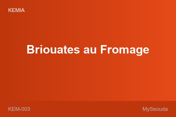 Briouates au Fromage