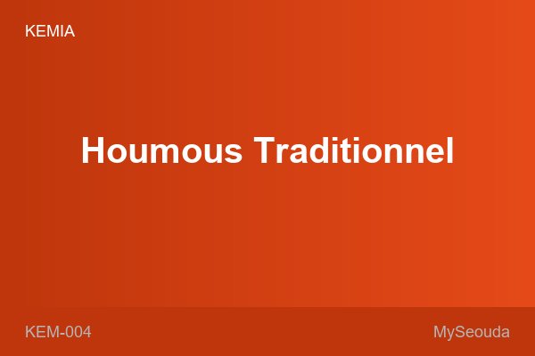 Houmous Traditionnel